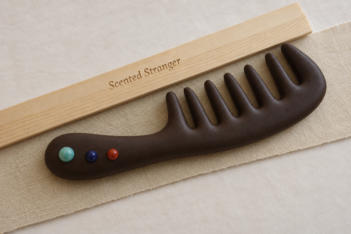 Gemstone Incense Comb for Everyday Ritual